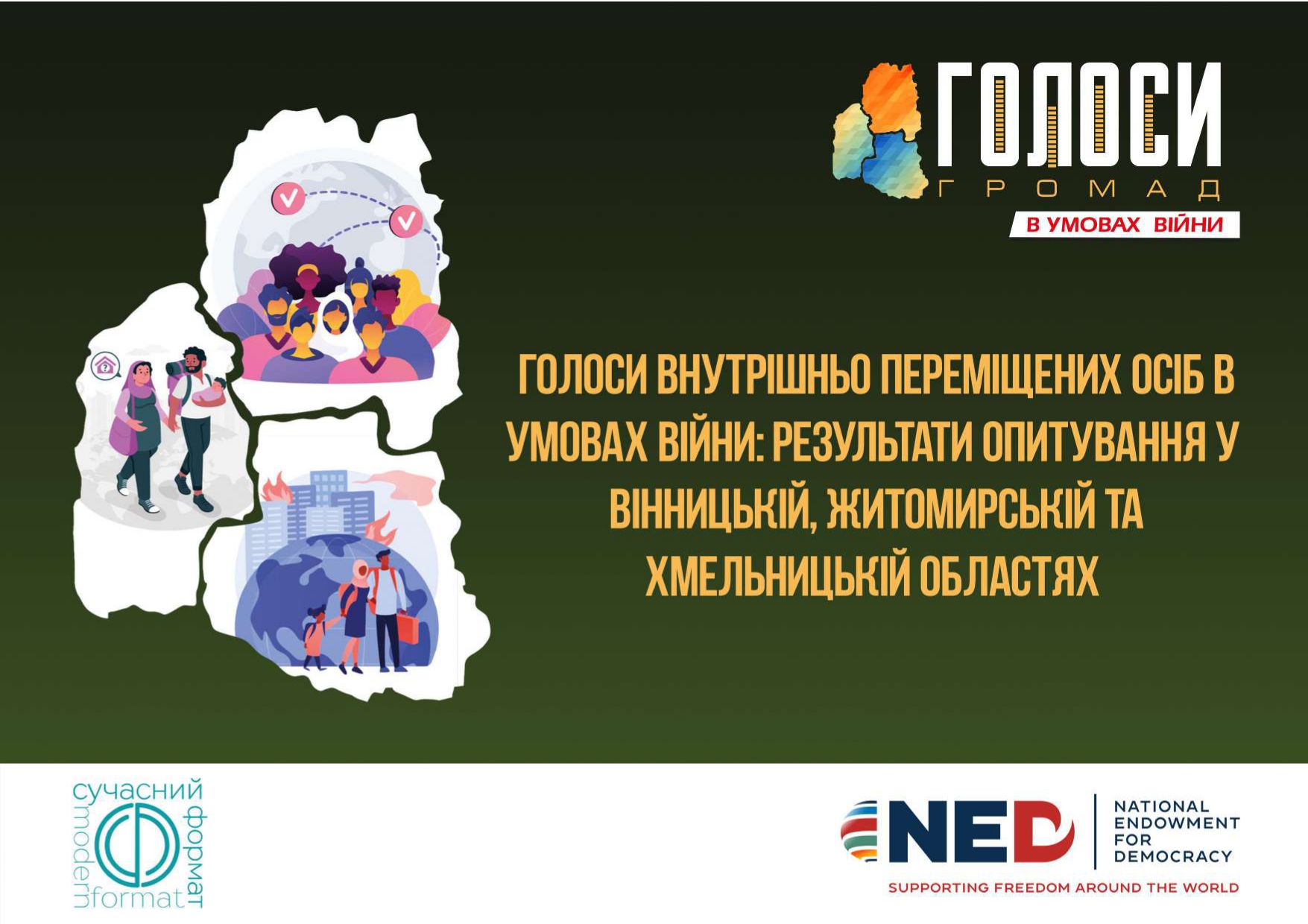 Результати опитування актуальних потреб внутрішньо переміщених осіб у Вінницькій, Житомирській та Хмельницькій областях