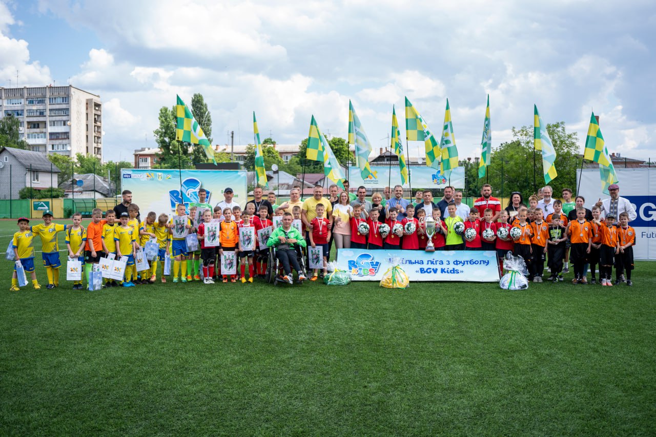 У Житомирі відубилися фінальні ігри шкільної футбольної ліги «BGV KIDS»